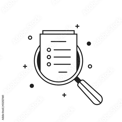 assessment or audit icon for regulatory report