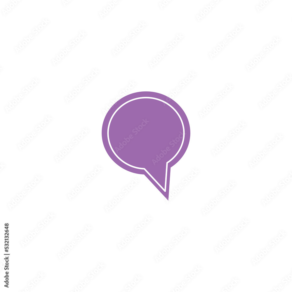 Bubble chat blobs icon design illustration Bubble chat blobs icon design illustration