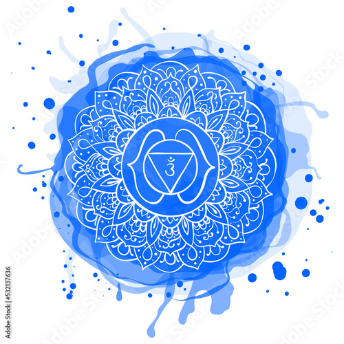 Obraz na plátně Ajna chakra symbol
