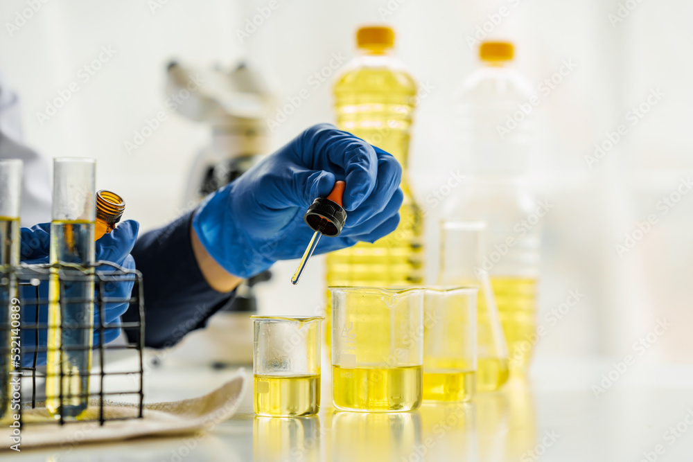 Cooking oil lab test , Quality control of vegetable oil industry