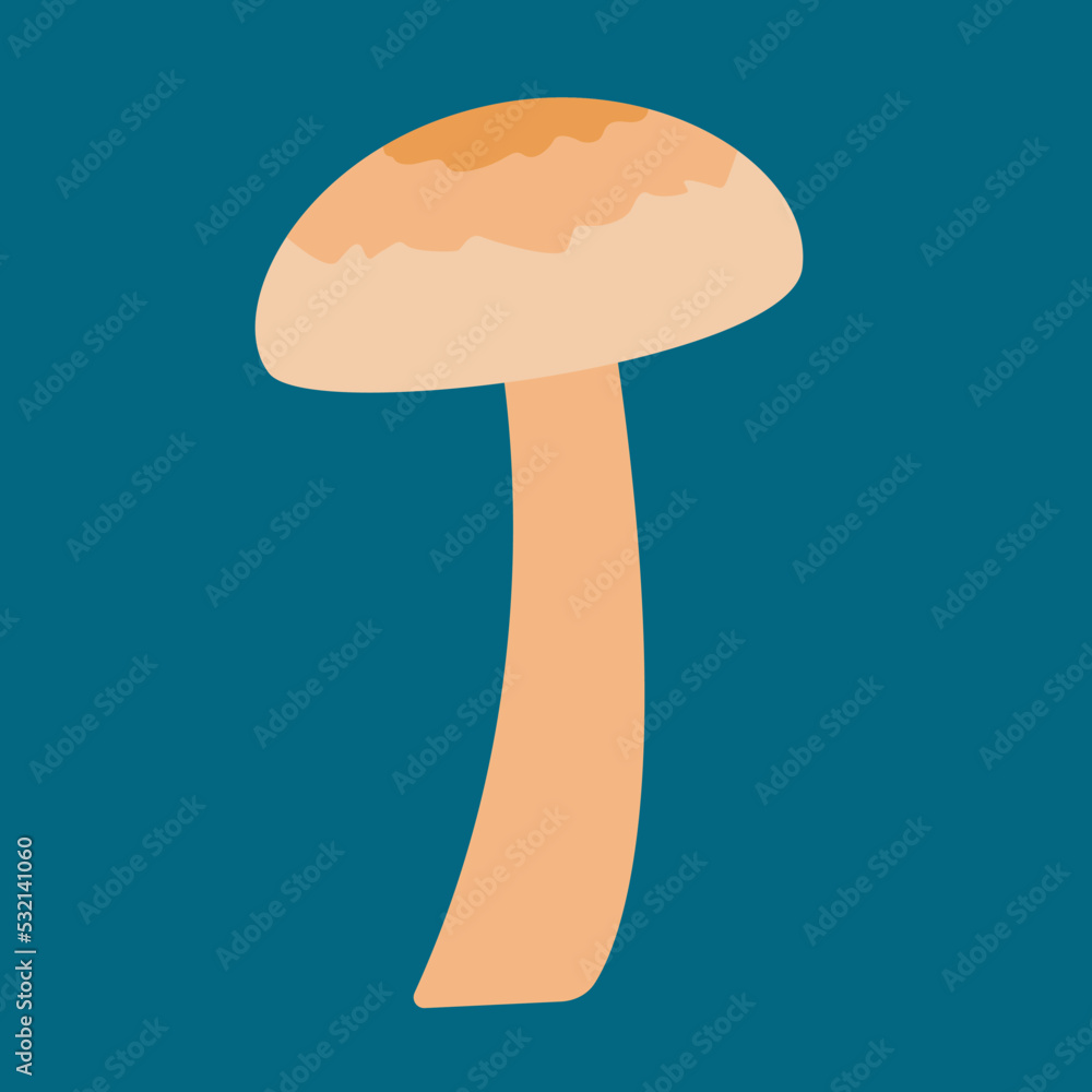mushroom on a blue background mushroom on a blue background