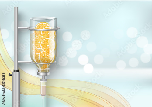 Medical dropper system for vitamin infusion vector