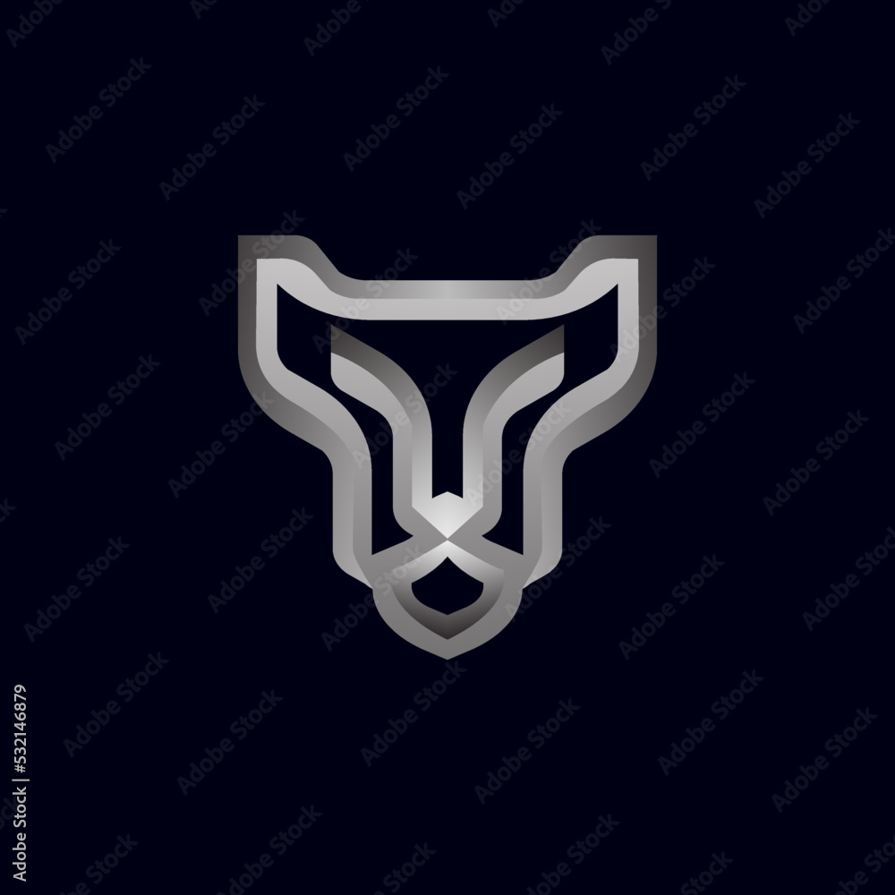 Luxury panther head logo illustration design for your company or business Luxury panther head logo illustration design for your company or business