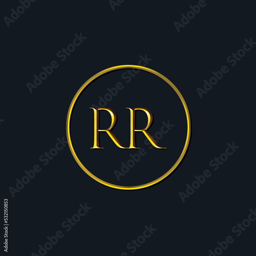 Luxury Initial letters RR monogram. Suitable for tattoo studio, salon, boutique, hotel, college, retro, interlock style