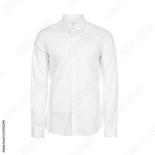 Men's white shirt with long sleeves