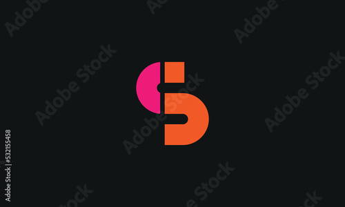 Letter s vector icon design template 