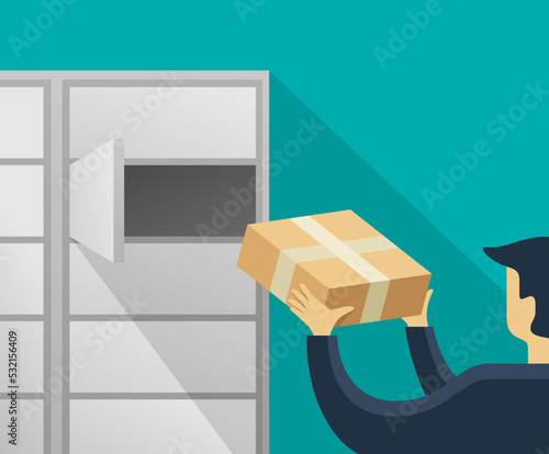 Parcel receiving with Automated locker