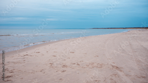 Sandy beach in Hirsthals  Denmark