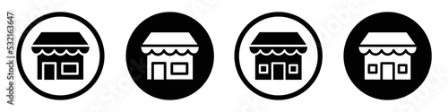 Store icon. Market icon. Stall icon, vector illustration