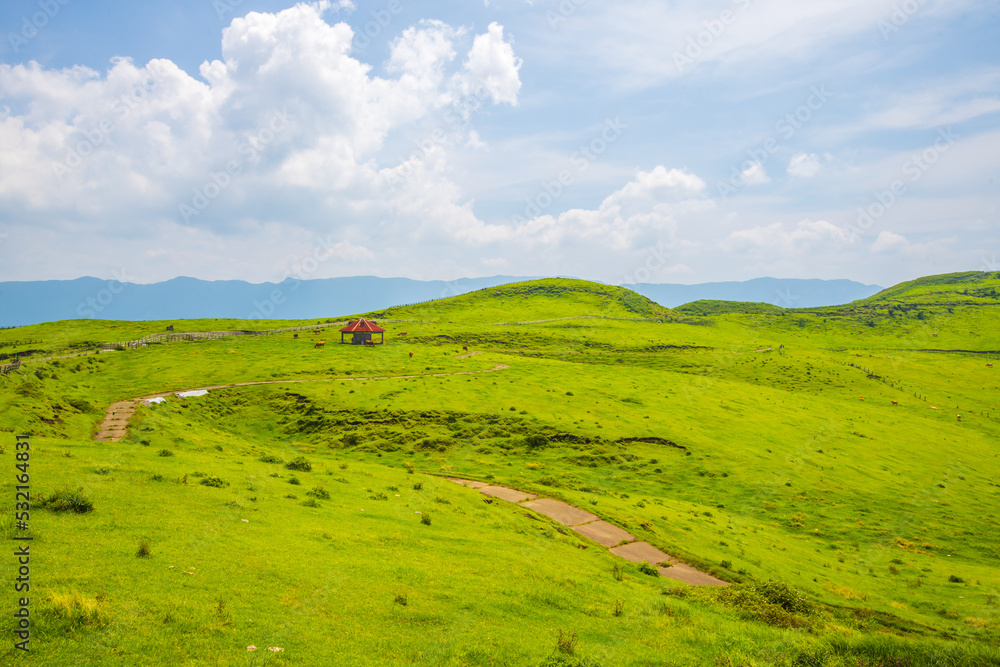 熊本県　阿蘇パノラマラインから望む絶景
