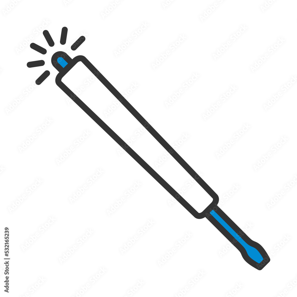 Electricity Test Screwdriver Icon Electricity Test Screwdriver Icon