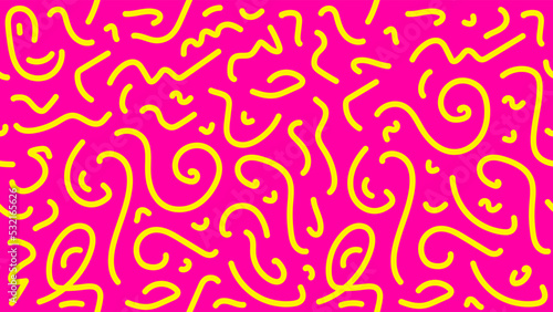 Abstract Doodle Lines 16:9 Background