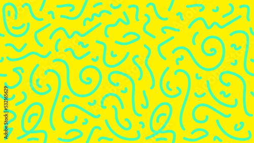 Abstract Doodle Lines 16:9 Background