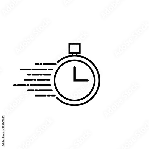 Isolated stopwatch icon vector graphics