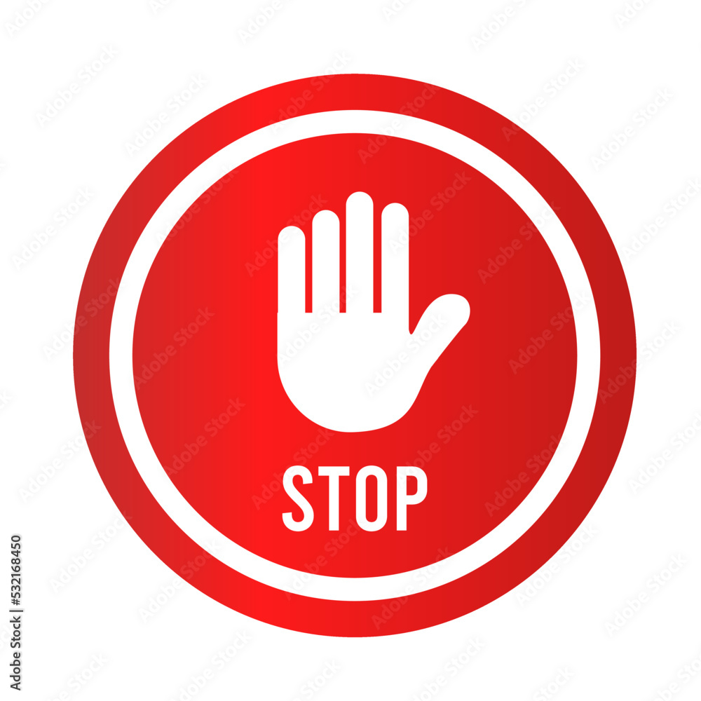 Stop sign icon vector design. Stop sign icon Stop sign icon vector design. Stop sign icon