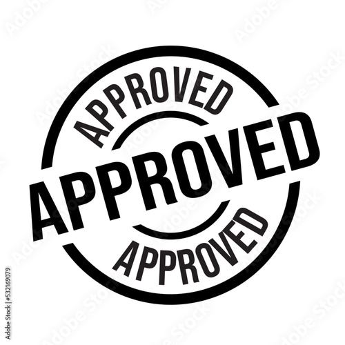 Approved Vector Art, Approved Stamp Vector Symbol Graphic Logo Design Stock Vector 