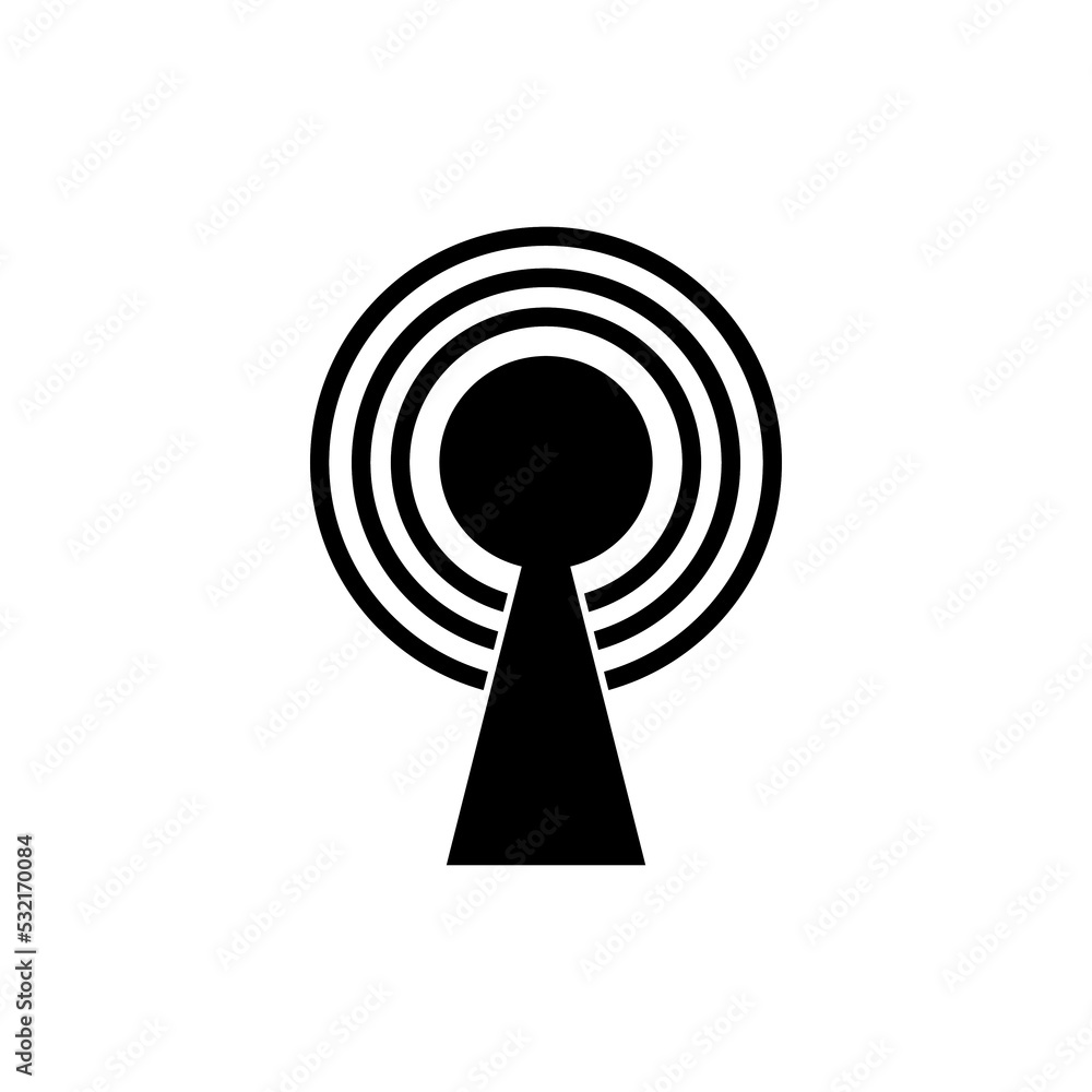 Graphic flat signal icon for your design and website Graphic flat signal icon for your design and website