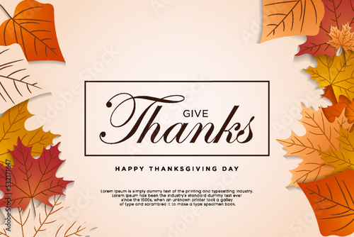 simple flat background happy thanksgiving © kenz07