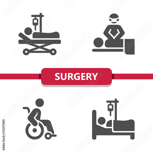 Surgery Icons. Hospital, Healthcare