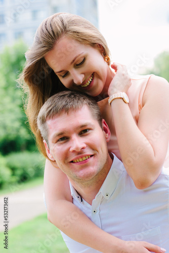 Yound lovely couple having ...