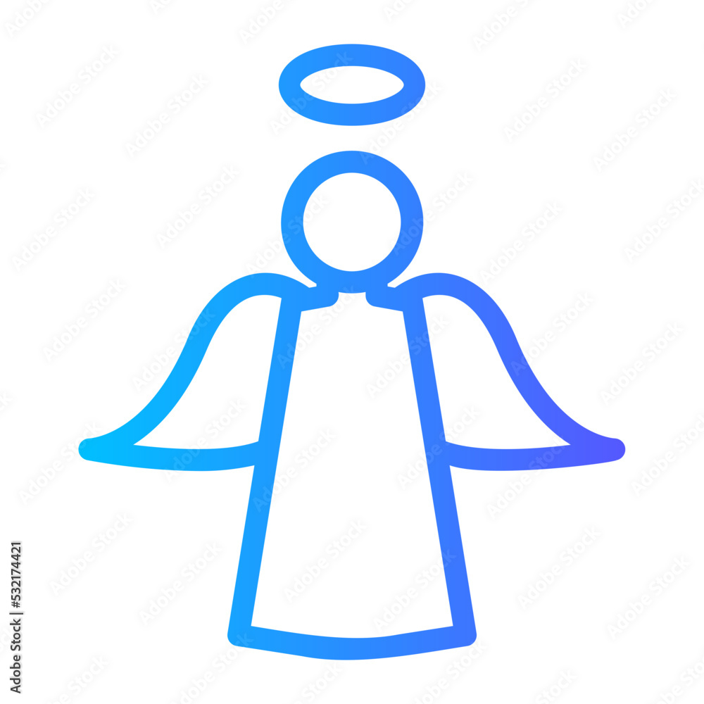 Obraz premium angel gradient icon