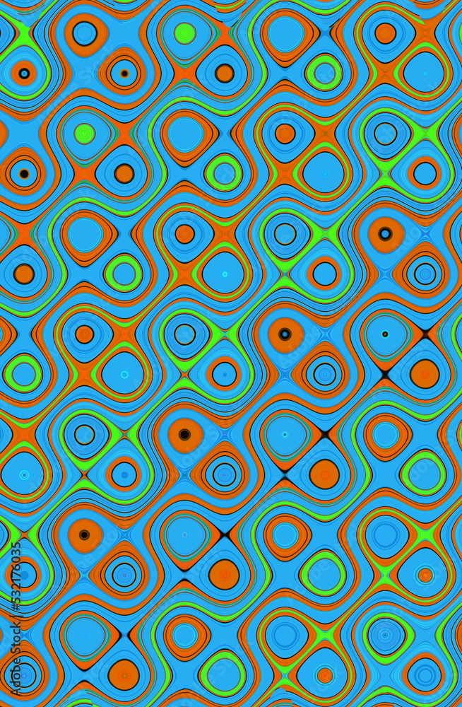 Naklejka premium Mediterranean style wrapping paper design