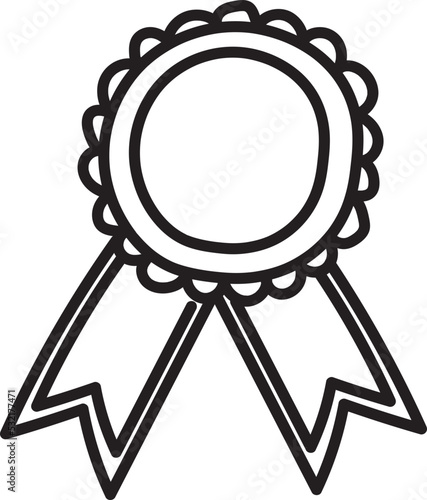 award hand drawn icon
