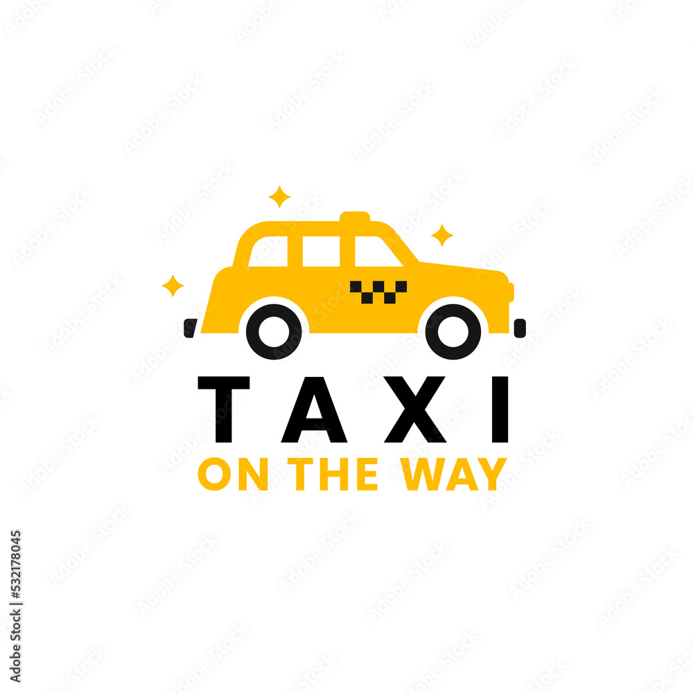 Vector flat taxi logo isolated. Car icon silhouette. Auto logo template. Taxi service brand design. Vector flat taxi logo isolated. Car icon silhouette. Auto logo template. Taxi service brand design.