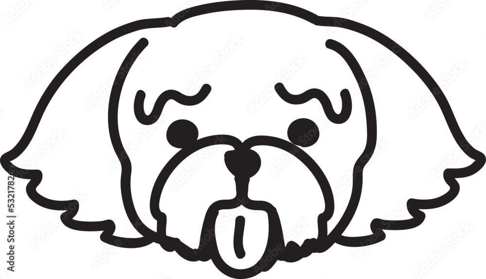 Obraz premium doodle dog illustration