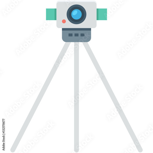 Survey Theodolite Vector Icon