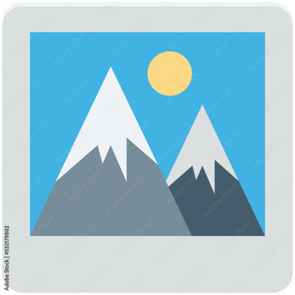 Landscape Vector Icon Landscape Vector Icon