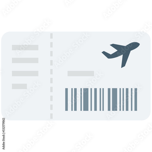 Air Ticket Vector Icon