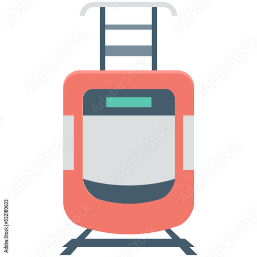 Tram Vector Icon