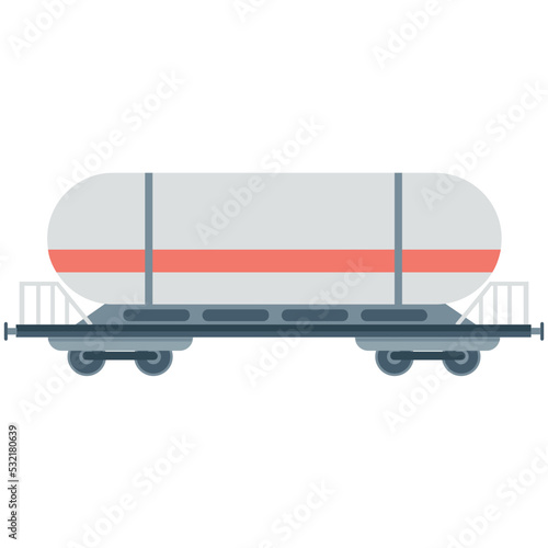 Fuel Tanker Vector Icon
