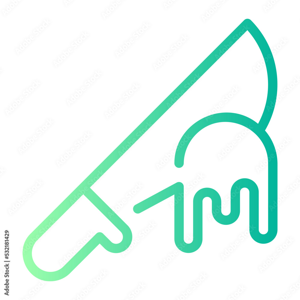 machete gradient icon machete gradient icon