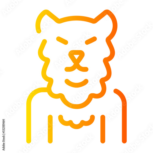 werewolf gradient icon