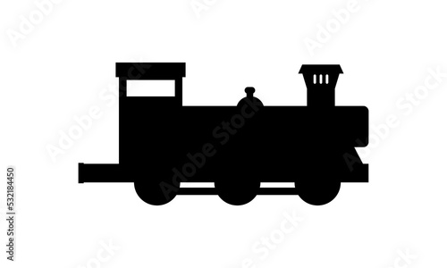 locomotive train silhouette logo