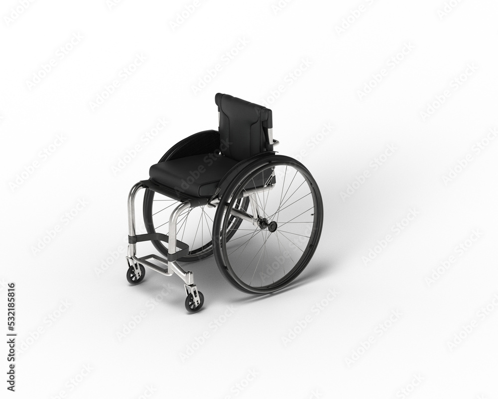 Fototapeta premium Wheelchair 車椅子 影付き 透過影 半透明影 透過PNG