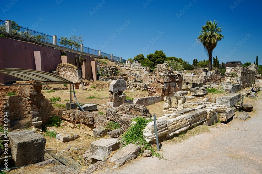 Ruins Athens Greece 2022 July