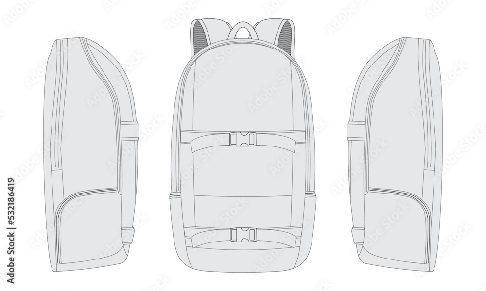 Fototapeta premium backpack vector