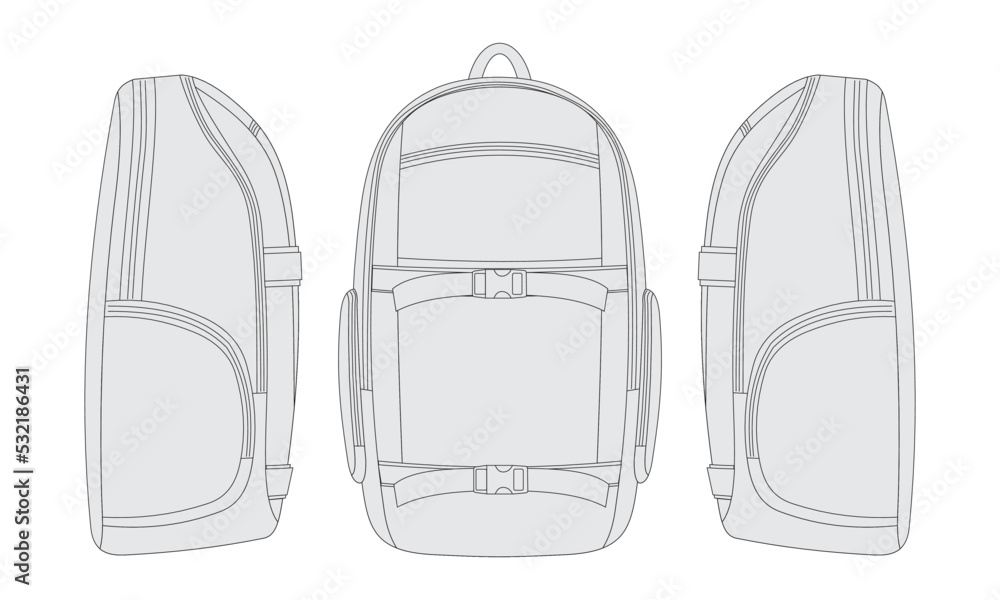 Fototapeta premium backpack vector
