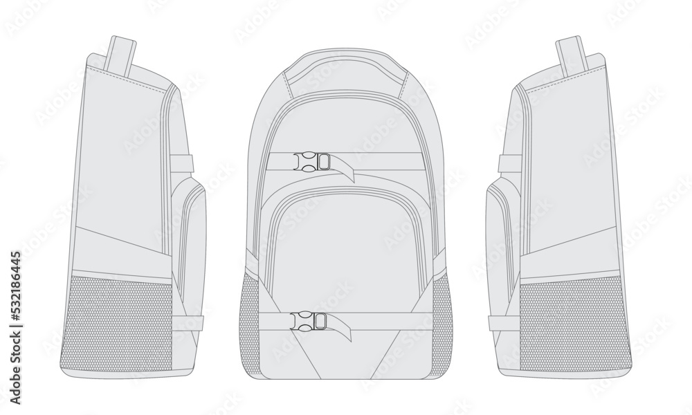 Fototapeta premium backpack vector