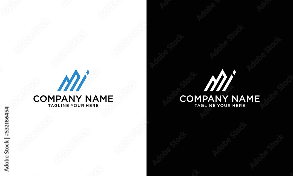 Letter MI Logo Symbol Initial Monogram Logo Vector Logo For Business letter-mi-logo-symbol-initial-monogram-logo-vector-logo-for-business