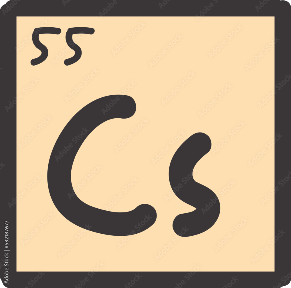 Naklejka premium periodic table illustration