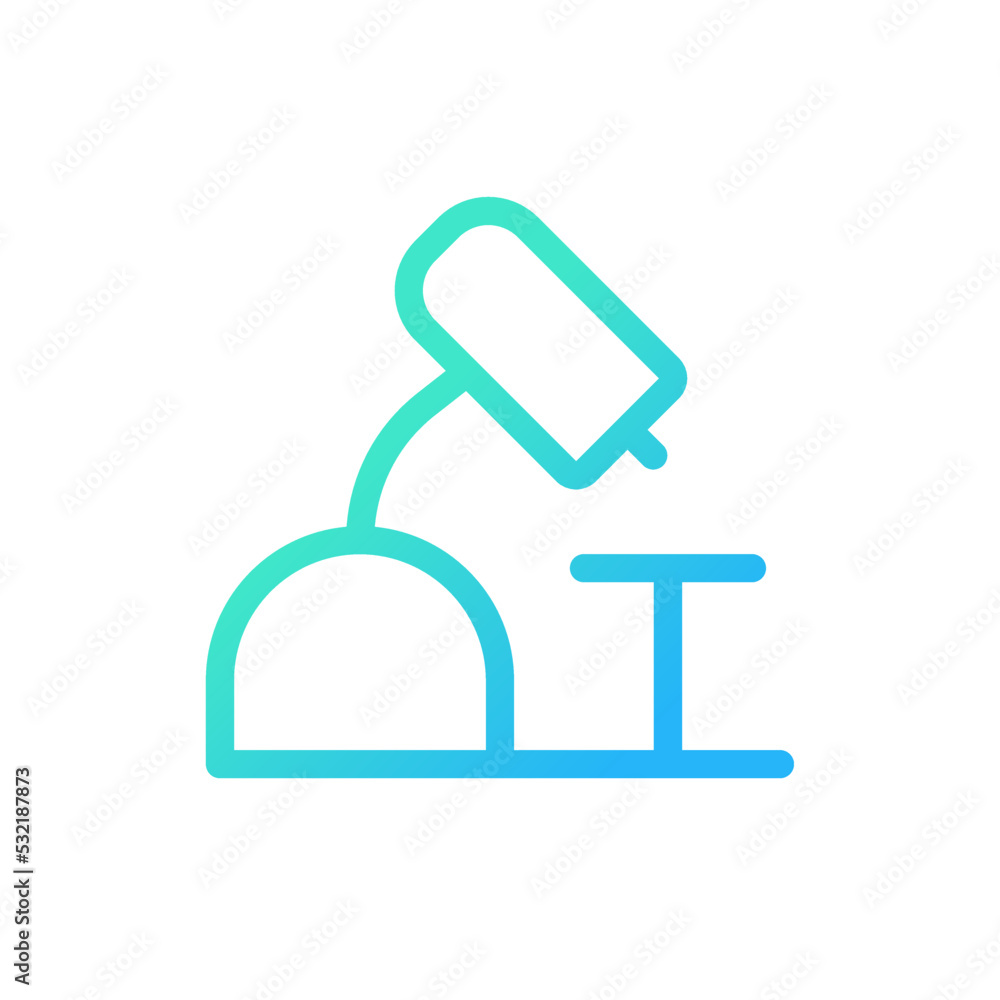 Microscope pixel perfect gradient linear ui icon. Laboratory equipment. Scientific analysis. Line color user interface symbol. Modern style pictogram. Vector isolated outline illustration Microscope pixel perfect gradient linear ui icon. Laboratory equipment. Scientific analysis. Line color user interface symbol. Modern style pictogram. Vector isolated outline illustration