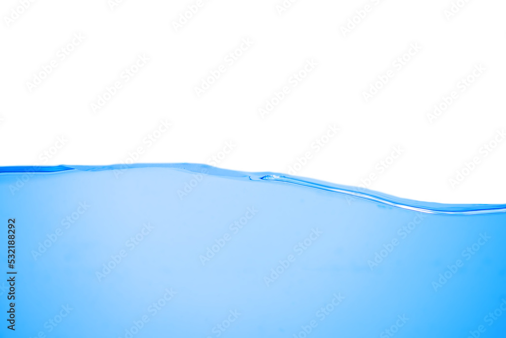 Water wave with bubbles on a white Water wave with bubbles on a white