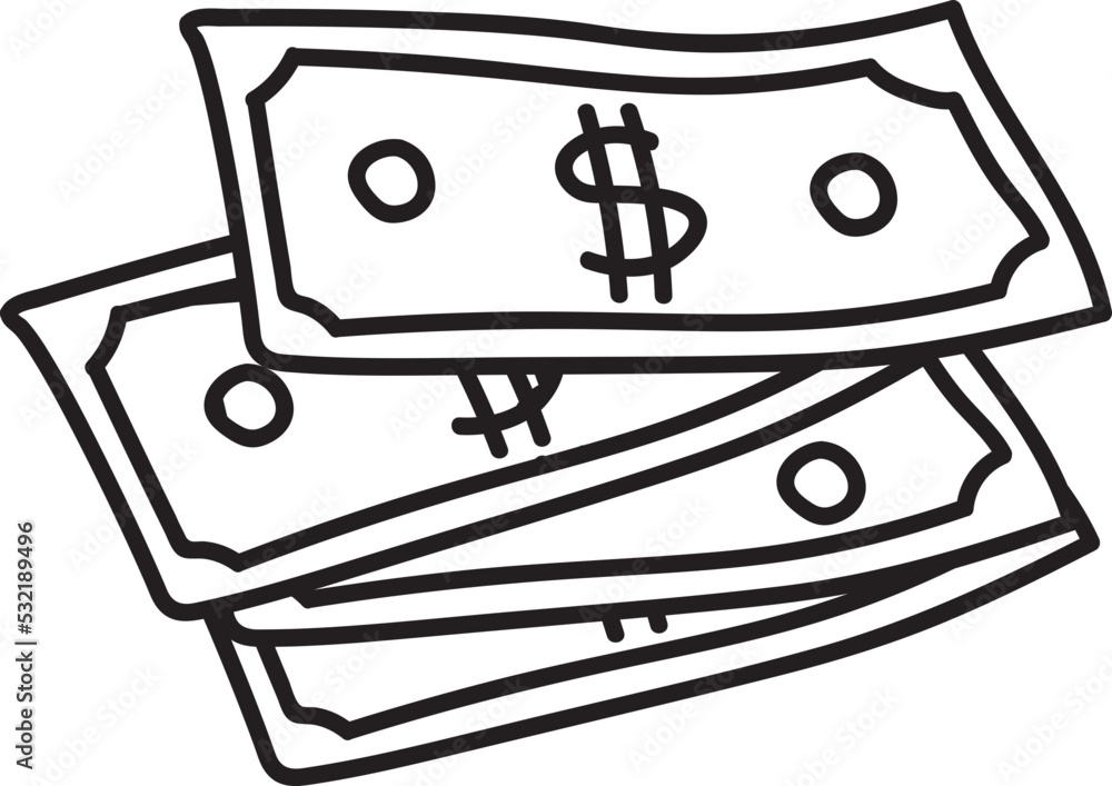 money hand drawn illustration money hand drawn illustration