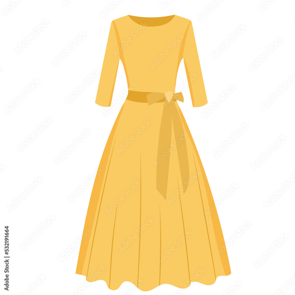 woman dress on white background woman dress on white background