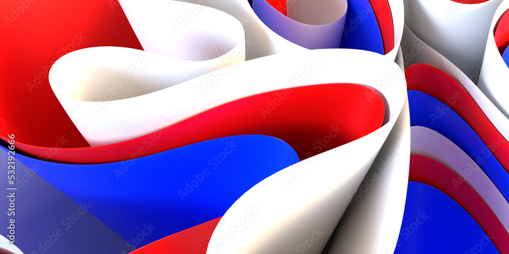 3D wallpaper wave red, blue, white colors, frace color, netherland color, american color 3D wallpaper wave red, blue, white colors, frace color, netherland color, american color
