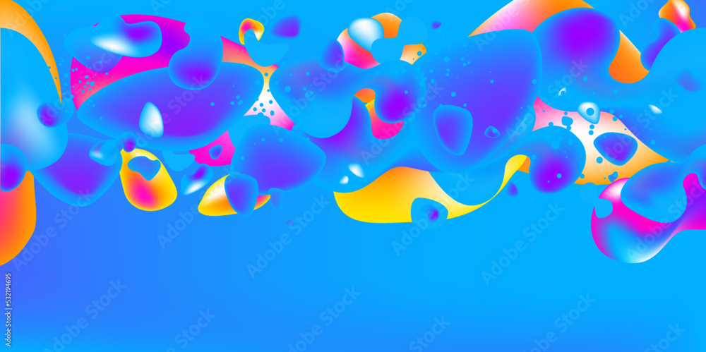 Abstract blue liquid banner Abstract blue liquid banner